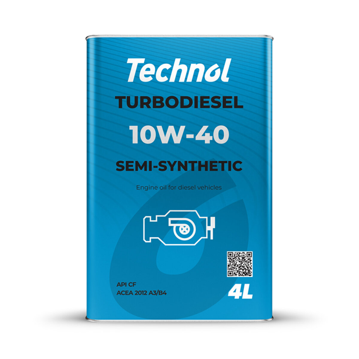 Моторне масло Technol Turbodiesel 10W-40, 4л (TL90991) дивитися фото №1