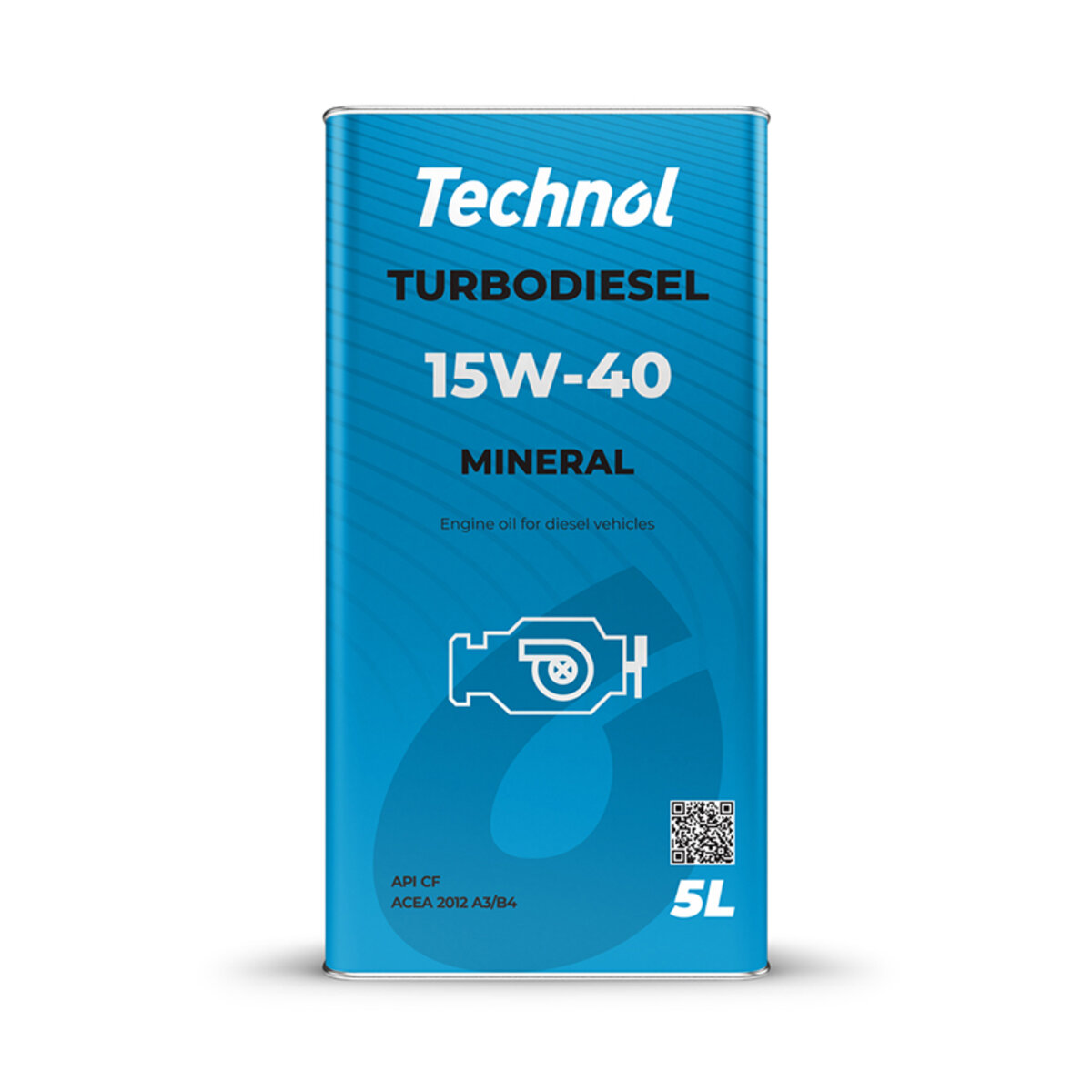 Моторне масло Technol Turbodiesel 15W-40, 5л (TL91028) дивитися фото №1