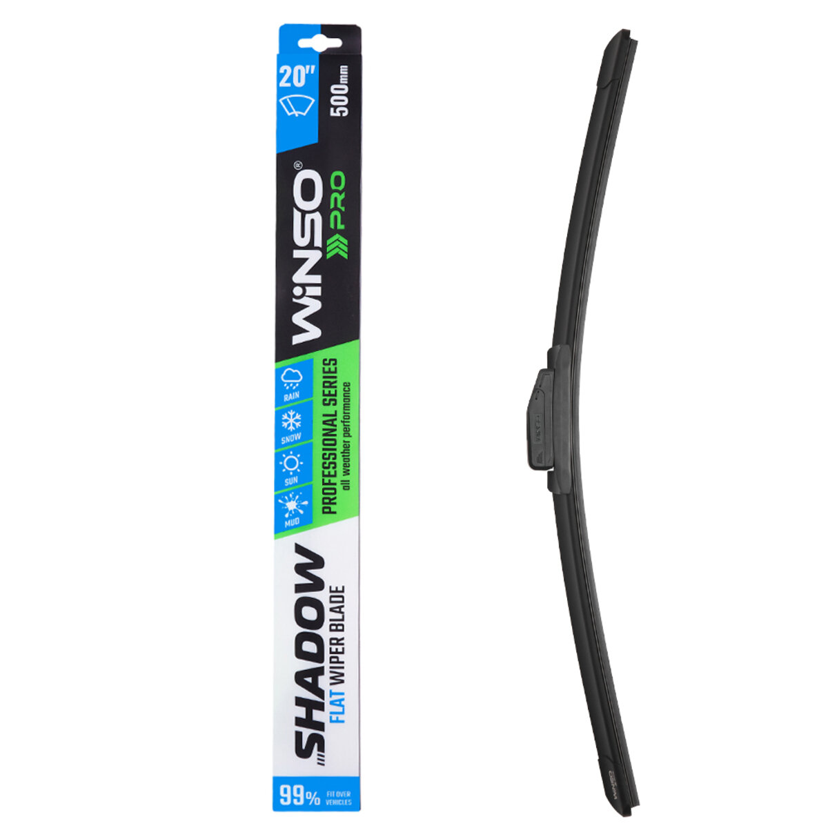 Безкаркасна щітка Winso Pro Shadow 20/500мм (117500) дивитися фото №1