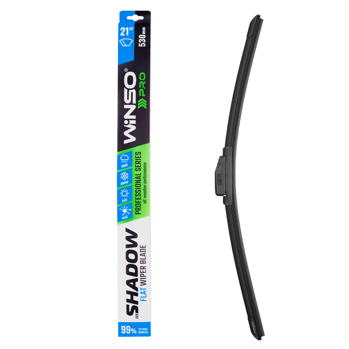 Безкаркасна щітка Winso Pro Shadow 21/530мм (117530) дивитися фото №1