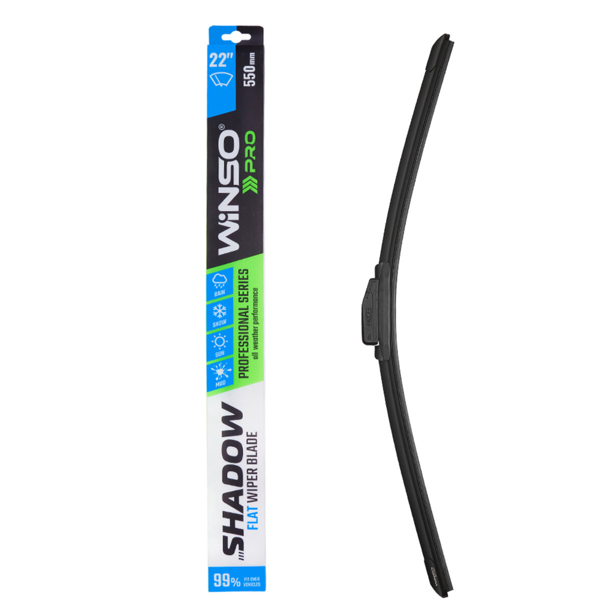 Безкаркасна щітка Winso Pro Shadow 22/550мм (117550) дивитися фото №1