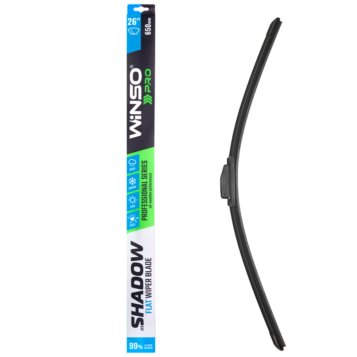 Безкаркасна щітка Winso Pro Shadow 26/650мм (117650) дивитися фото №1