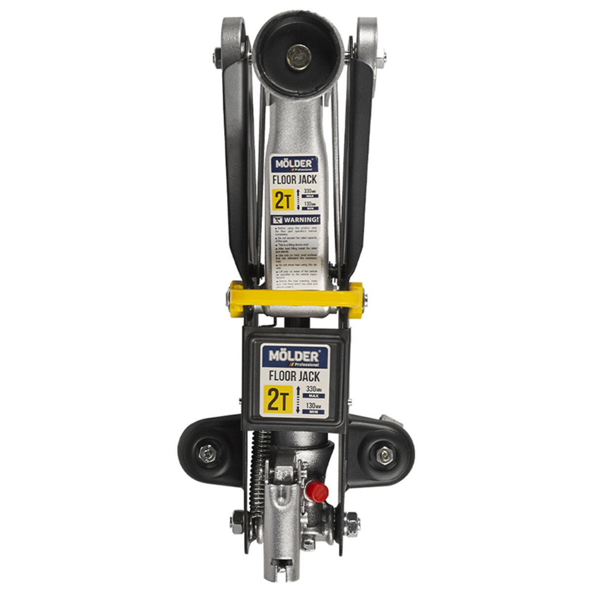 Домкрат гідравлічний підкатний Molder 2т 130-330мм пластиковий кейс 7кг (MA30025) дивитися фото №4