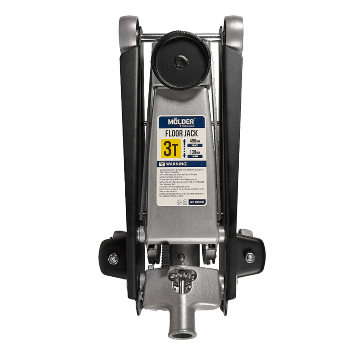 Домкрат гідравлічний підкатний Molder професійний 3т 130-490мм картонна упаковка 28кг (MA30030) дивитися фото №5