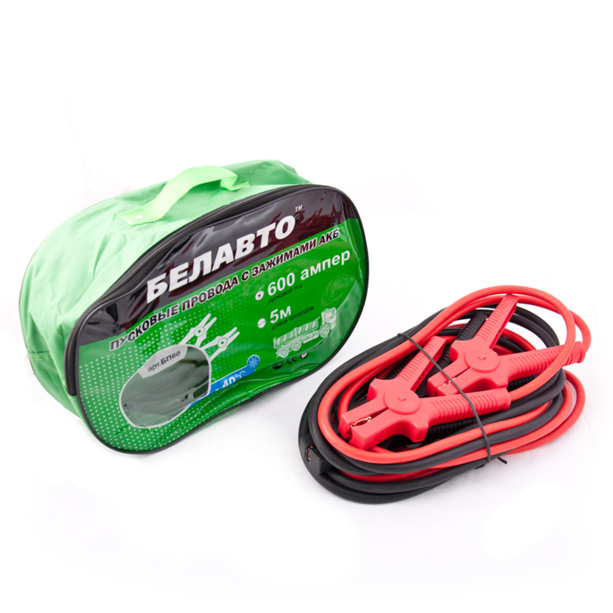Провода-прикурювачі Белавто 600A, 5м BP60 (BP60) дивитися фото №1