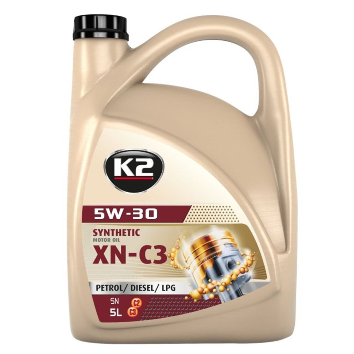 Олива моторна K2 Synthetic SN XN-C3 5W-30 5л (O1515E) дивитися фото №1