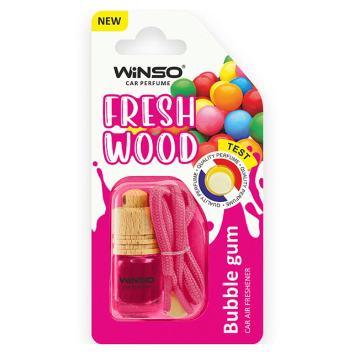 Автомобільний Ароматизатор Winso Fresh Wood - Bubble Gum (в блістері) (539140) | Аромат: Інший дивитися фото №1