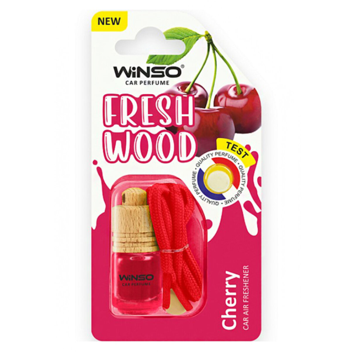 Автомобільний Ароматизатор Winso Fresh Wood - Cherry (в блістері) (539150) | Аромат: Ягідний дивитися фото №1