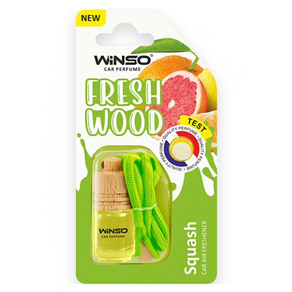 Автомобільний Ароматизатор Winso Fresh Wood - Squash (в блістері) (539260) | Аромат: Цитрусовий дивитися фото №1