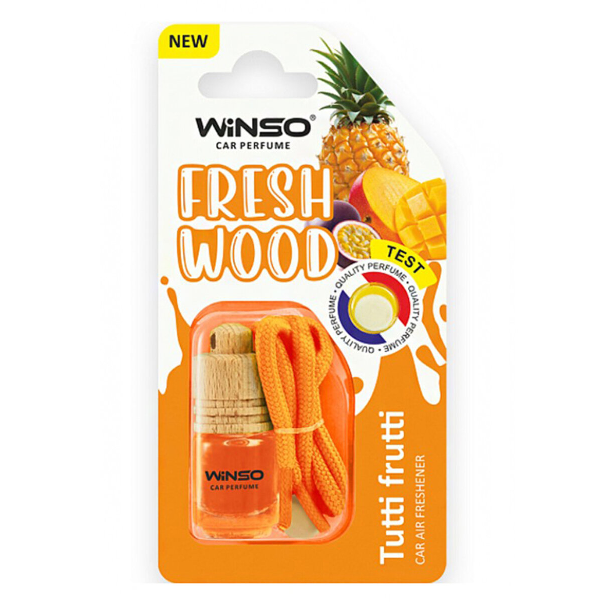 Автомобільний Ароматизатор Winso Fresh Wood - Tutti Frutti (в блістері) (539280) | Аромат: Фруктовий дивитися фото №1
