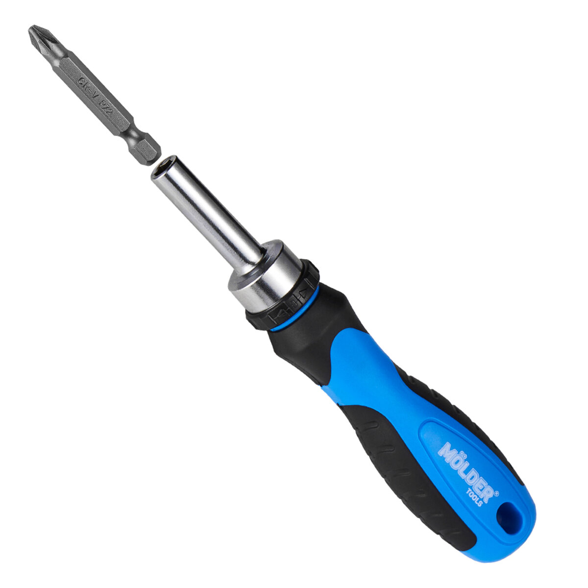 Викрутка Molder реверсивна з комплектом насадок 45шт (MT32345) дивитися фото №6