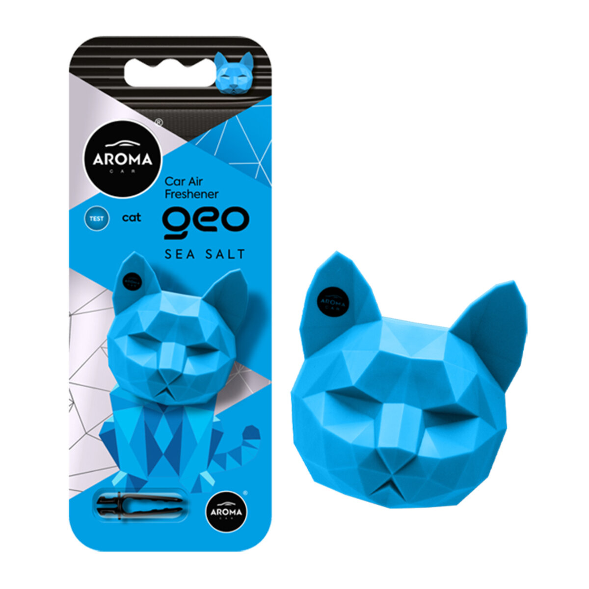 Ароматизатор Aroma Car Geo Cat - Blue Sea Salt сухий (12148) дивитися фото №1