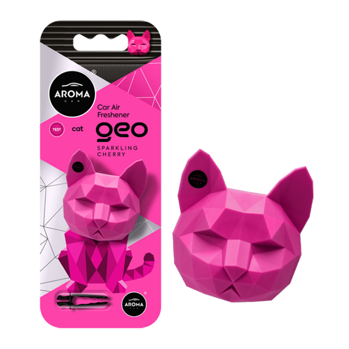 Ароматизатор Aroma Car Geo Cat - Magenta Sparkling Cherry сухий (12150/1) дивитися фото №1