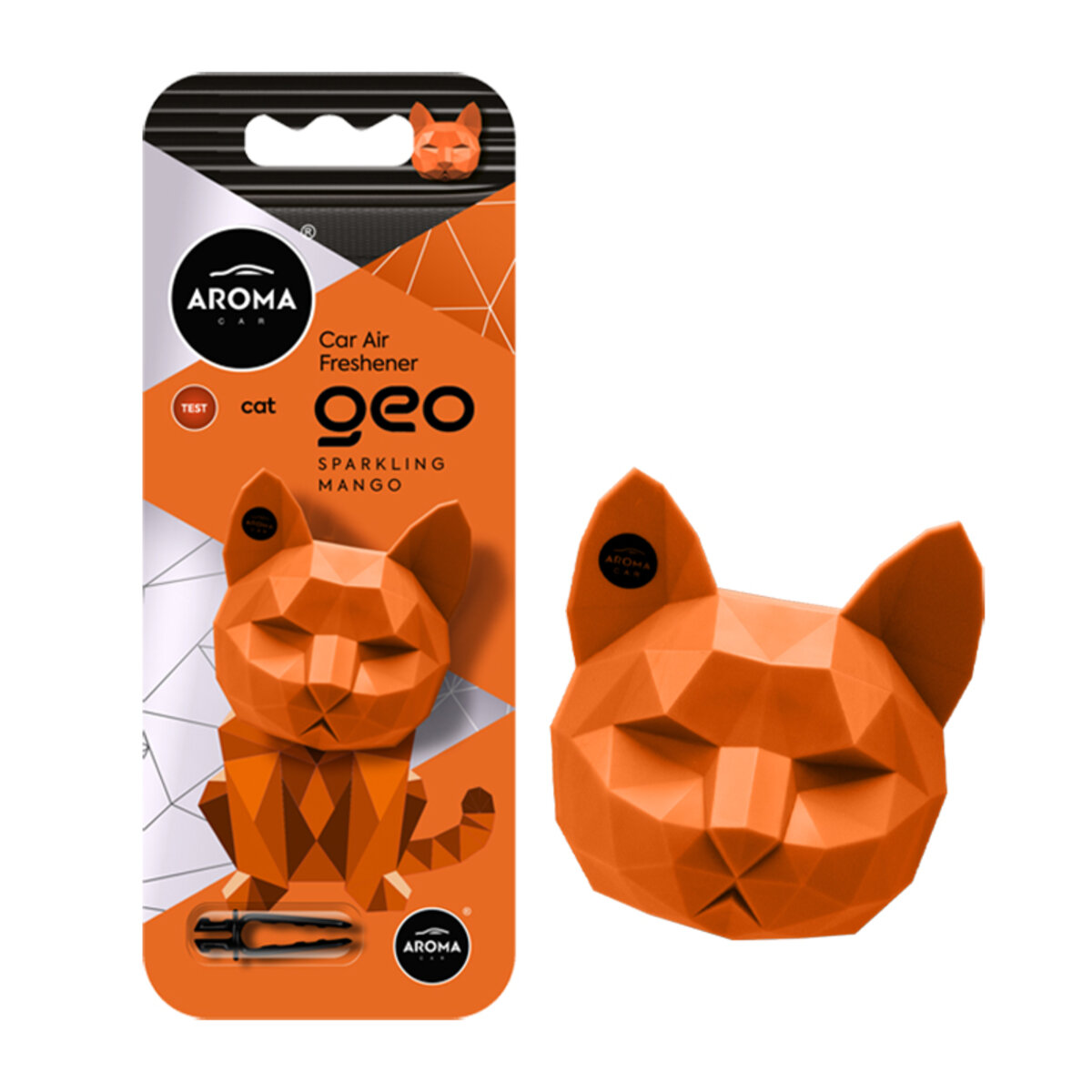 Ароматизатор Aroma Car Geo Cat - Orange Sparkling Mango сухий (12059) Зображення №1 Ароматизатор Aroma Car Geo Cat - Orange Sparkling Mango сухий (12059) дивитися фото №1