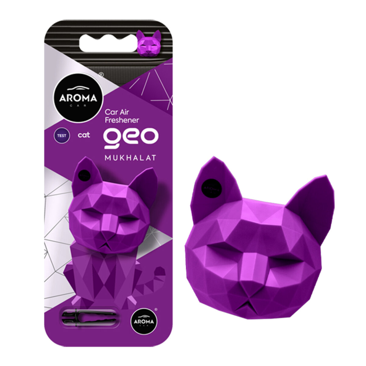 Ароматизатор Aroma Car Geo Cat - Purple Mukhalat сухий (12151) дивитися фото №1