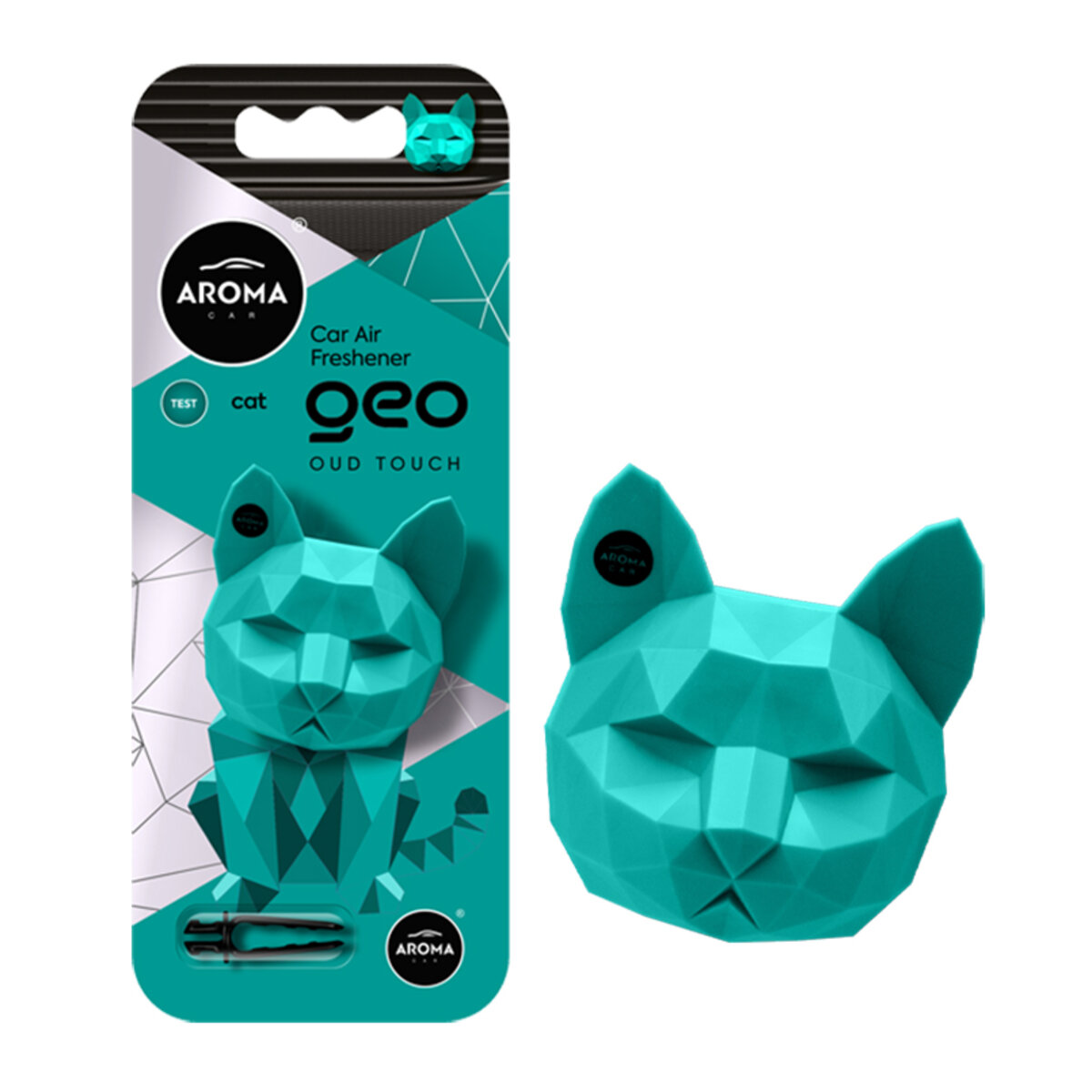 Ароматизатор Aroma Car Geo Cat - Turquoise Oud Touch сухий (12149) дивитися фото №1