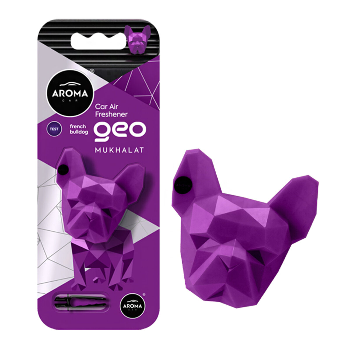 Ароматизатор Aroma Car Geo Dog - Purple Mukhalat сухий (12156) дивитися фото №1