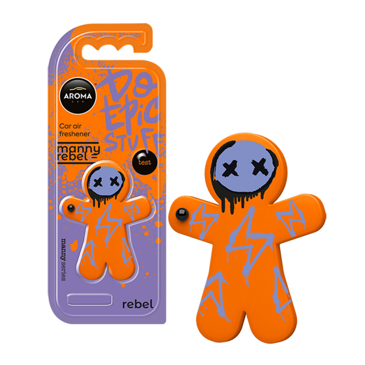 Ароматизатор Aroma Car Manny Rebel - Sparkling Mango сухий (12163) дивитися фото №1