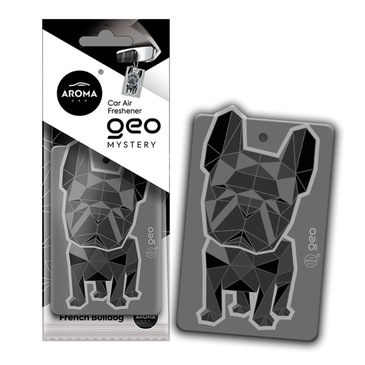Автомобільний Ароматизатор Aroma Car Cellulose Geo Dog - Black Mystery сухий (12092) | Аромат: Інший дивитися фото №1