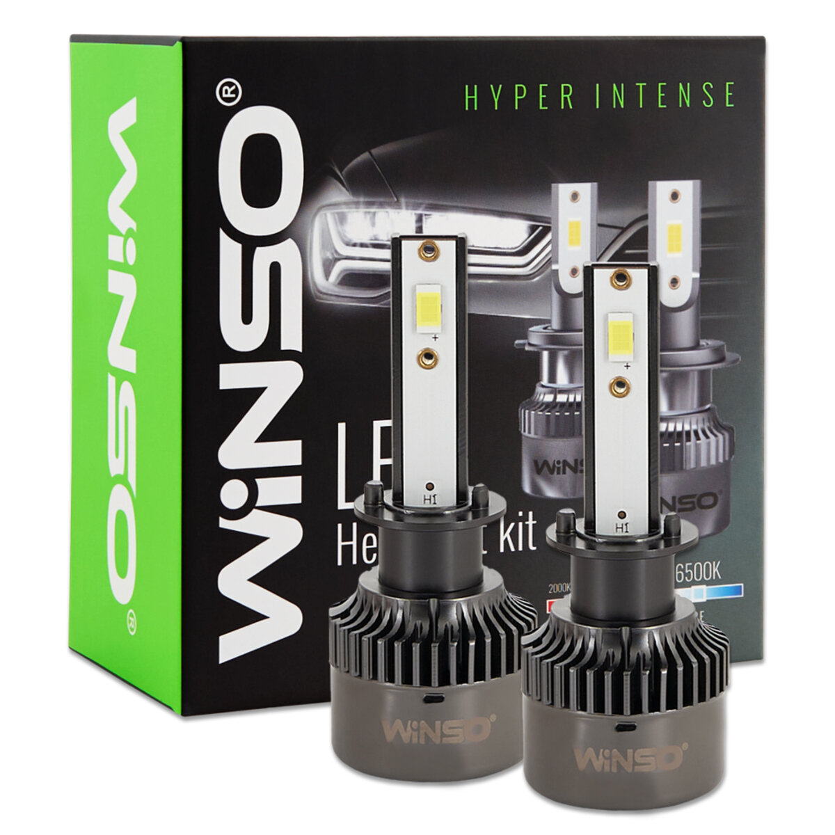 Автолампа Winso LED H1 12/24V 50Вт 5000Лм 6500K CSP3570 2шт (794100) дивитися фото №1