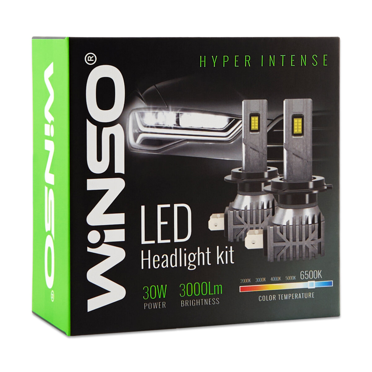 Автолампа Winso LED H4 12/24V 30Вт 3000Лм 6500K CSP3570 2шт (793400) дивитися фото №2