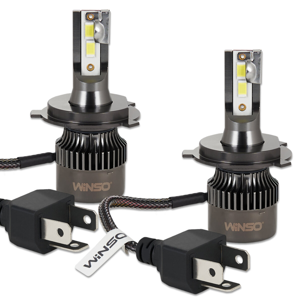 Автолампа Winso LED H4 12/24V 50Вт 5000Лм 6500K CSP3570 2шт (794400) дивитися фото №3