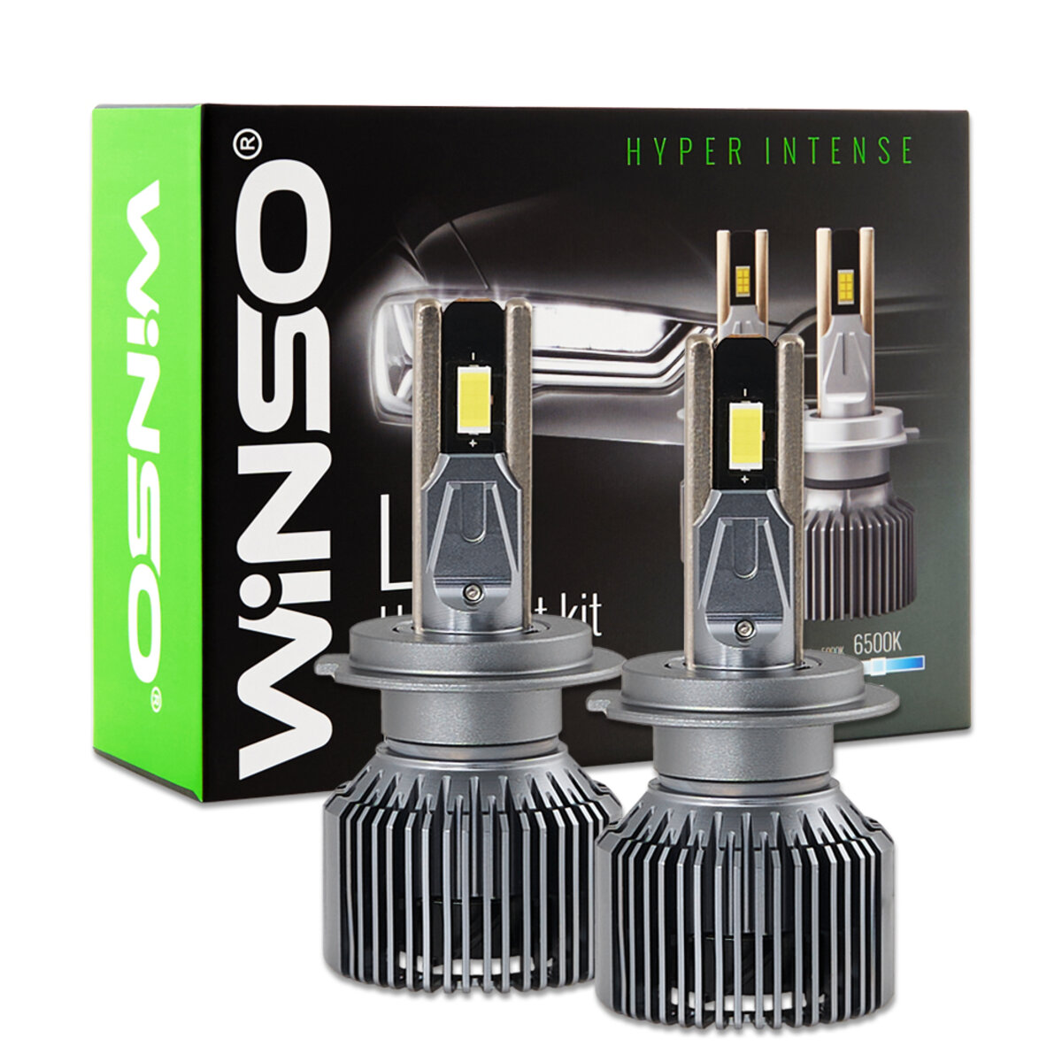 Автолампа Winso LED H7 12/24V 130Вт 11000Лм 6500K CSP3570 2шт (799700) дивитися фото №1