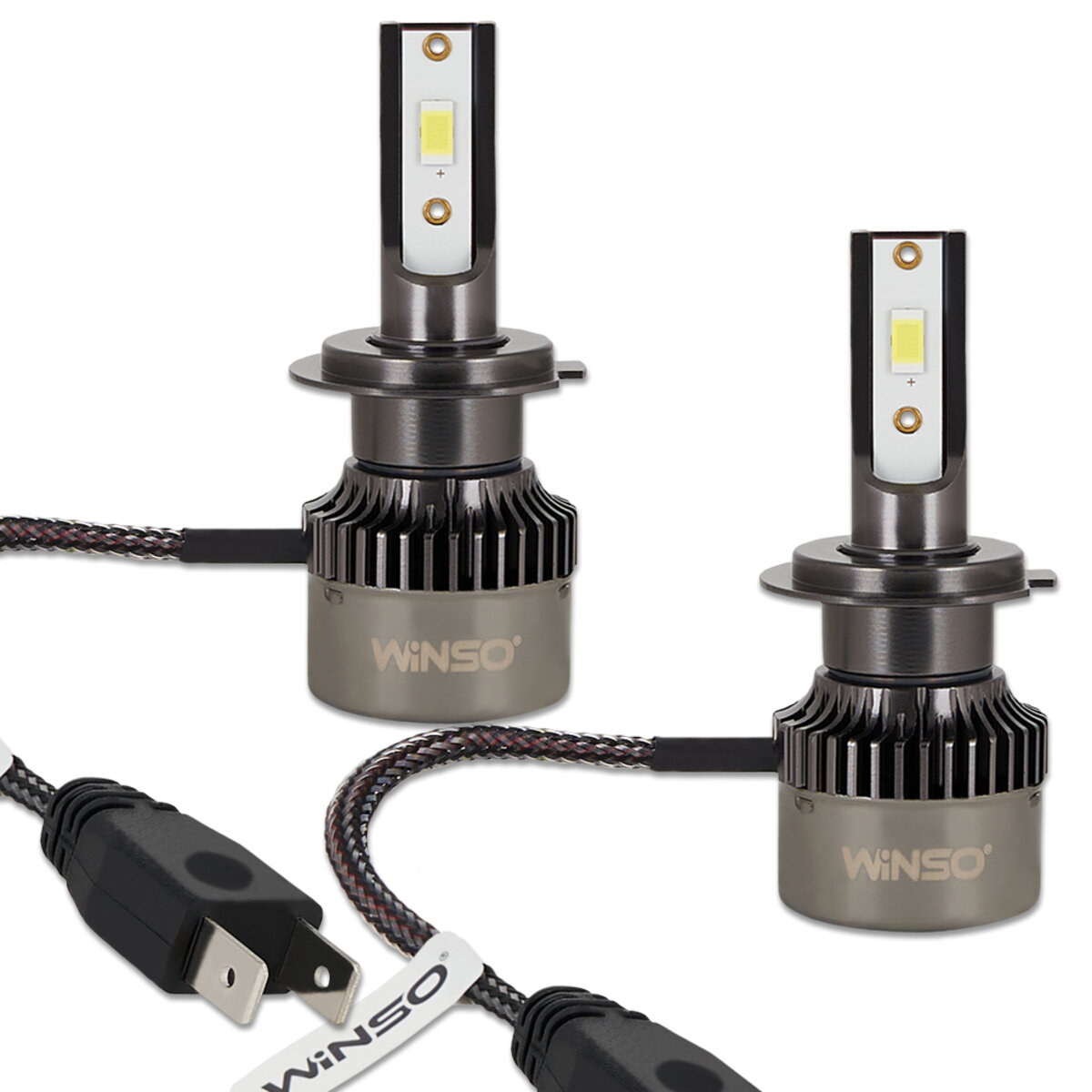 Автолампа Winso LED H7 12/24V 50Вт 5000Лм 6500K CSP3570 2шт (794700) дивитися фото №3