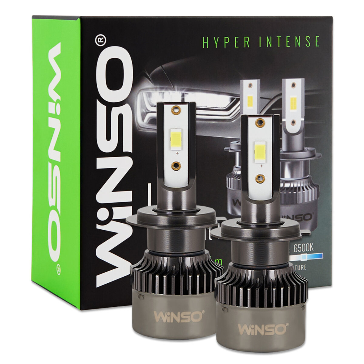 Автолампа Winso LED H7 12/24V 50Вт 5000Лм 6500K CSP3570 2шт (794700) дивитися фото №1