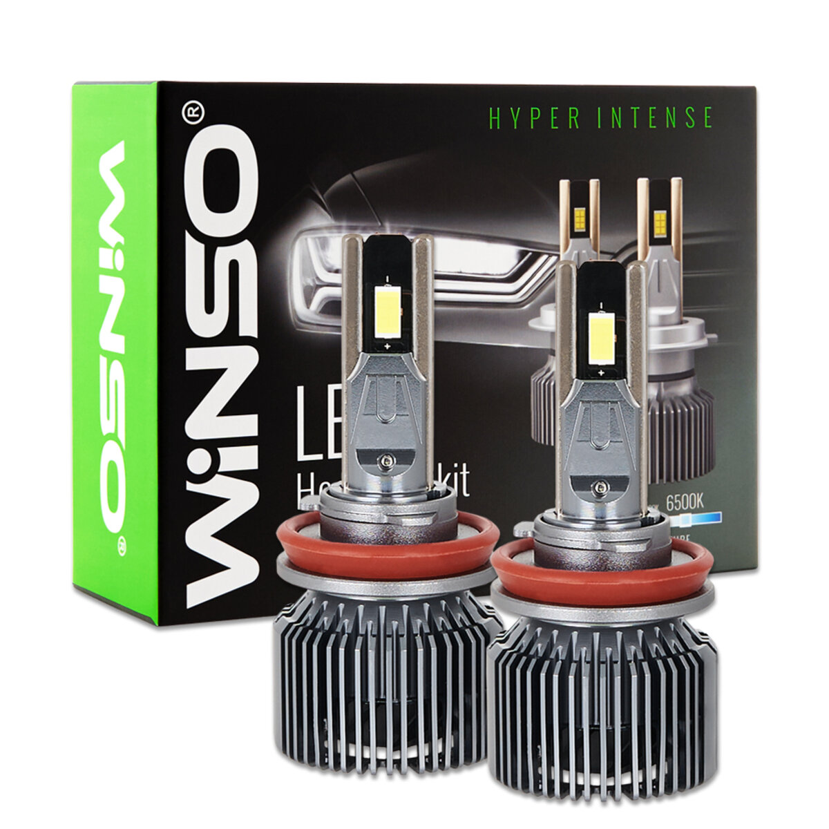 Автолампа Winso LED H8/H11/H16 12/24V 130Вт 11000Лм 6500K CSP3570 2шт (799110) дивитися фото №1