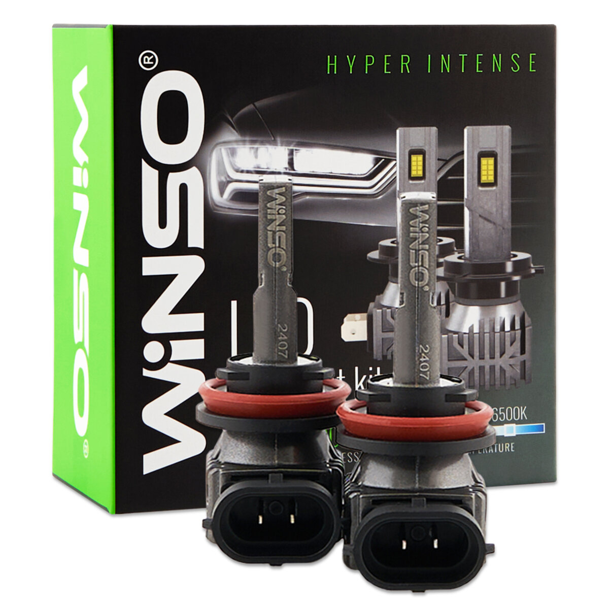 Автолампа Winso LED H8/H11/H16 12/24V 30Вт 3000Лм 6500K CSP3570 2шт (793110) дивитися фото №1