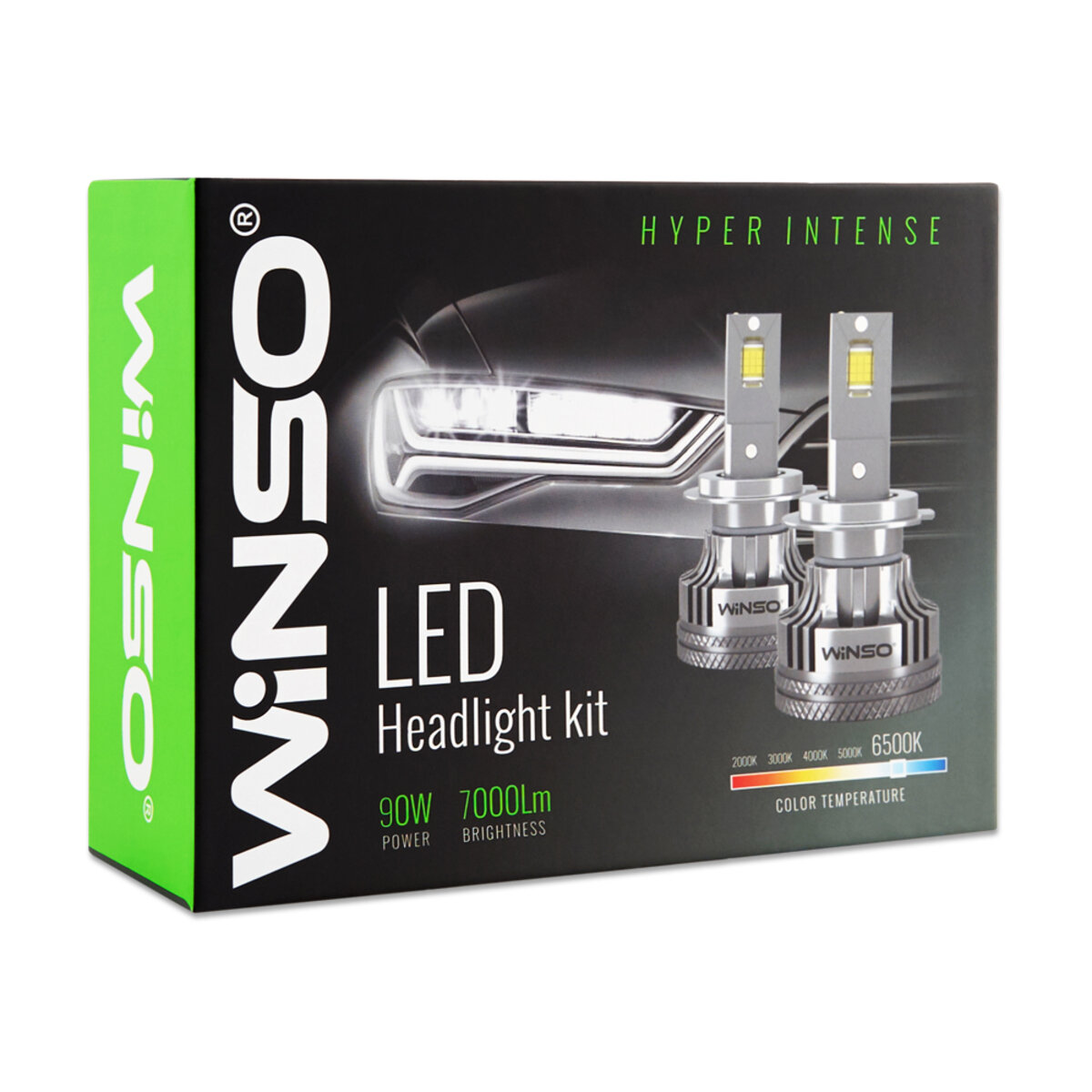 Автолампа Winso LED H8/H11/H16 12/24V 90Вт 7000Лм 6500K CSP3970 2шт (797110) дивитися фото №2