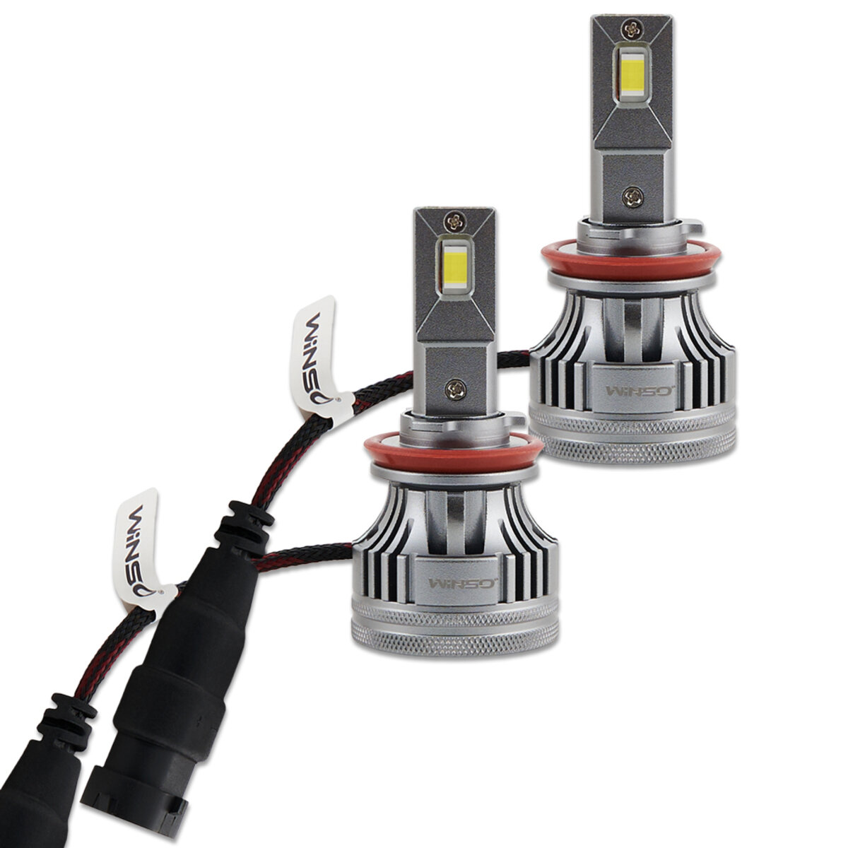 Автолампа Winso LED H8/H11/H16 12/24V 90Вт 7000Лм 6500K CSP3970 2шт (797110) дивитися фото №3