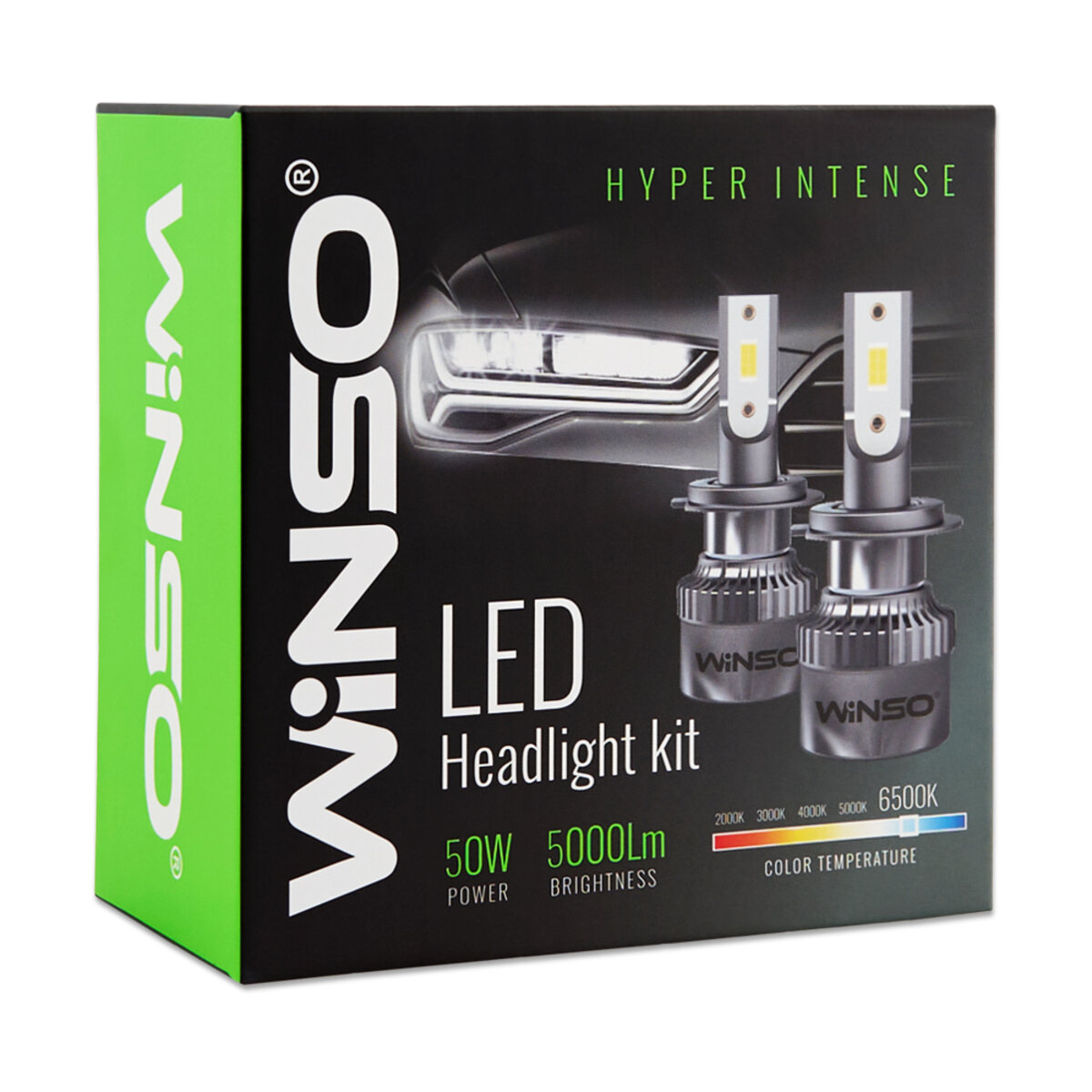 Автолампа Winso LED HВ3(9005) 12/24V 50Вт 5000Лм 6500K CSP3570 2шт (794500) дивитися фото №2