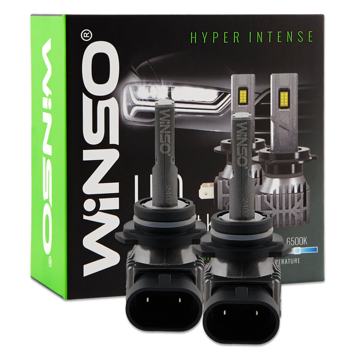 Автолампа Winso LED HВ4(9006) 12/24V 30Вт 3000Лм 6500K CSP3570 2шт (793600) дивитися фото №1