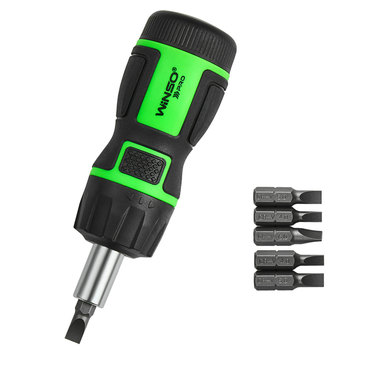 Викрутка Winso Pro реверсивна з комплектом насадок 6в1 (920107) дивитися фото №2