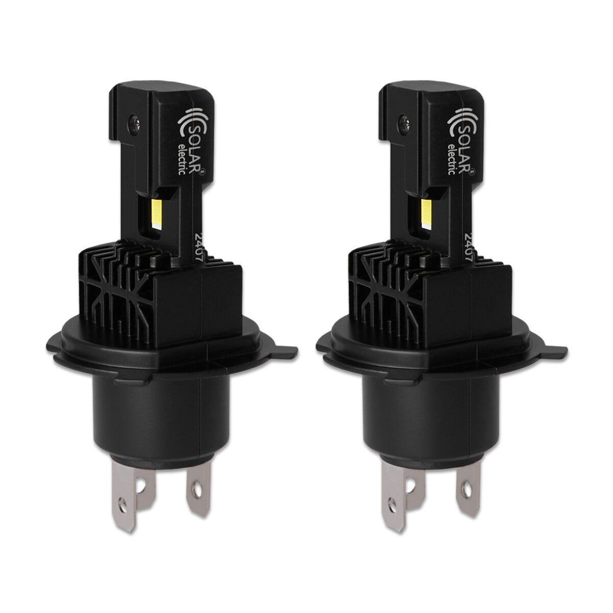 Автолампа Solar LED H4 12/24V 30W 3000Lm 6500K CSP3570 2шт (8404S2) дивитися фото №3
