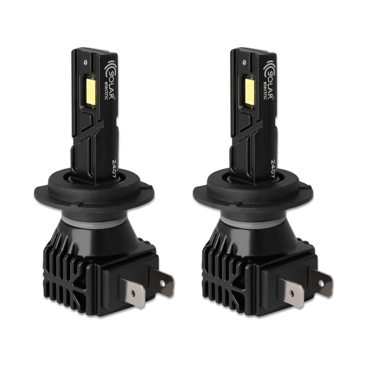 Автолампа Solar LED H7 12/24V 30W 3000Lm 6500K CSP3570 2шт (8407S2) дивитися фото №3