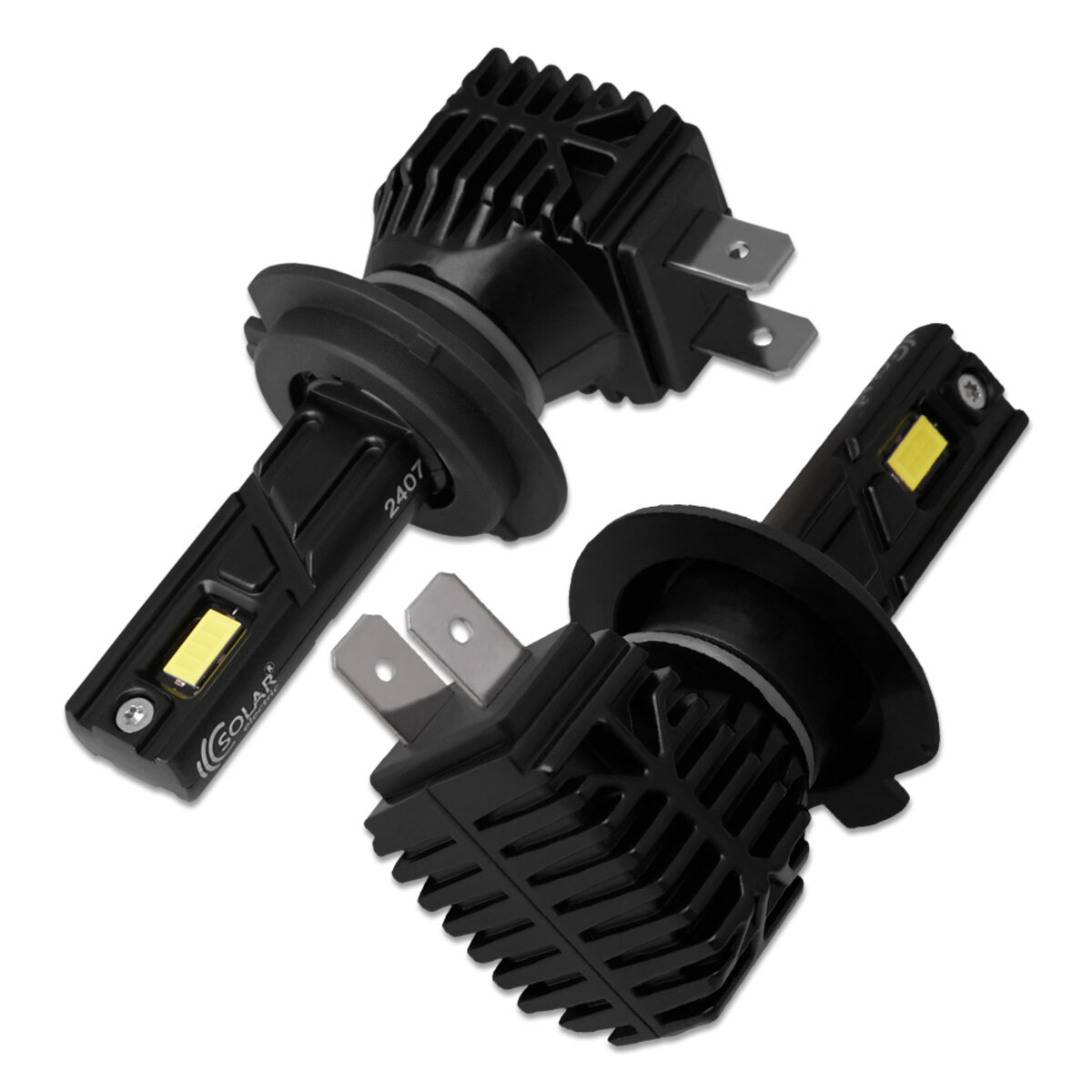 Автолампа Solar LED H7 12/24V 30W 3000Lm 6500K CSP3570 2шт (8407S2) дивитися фото №5