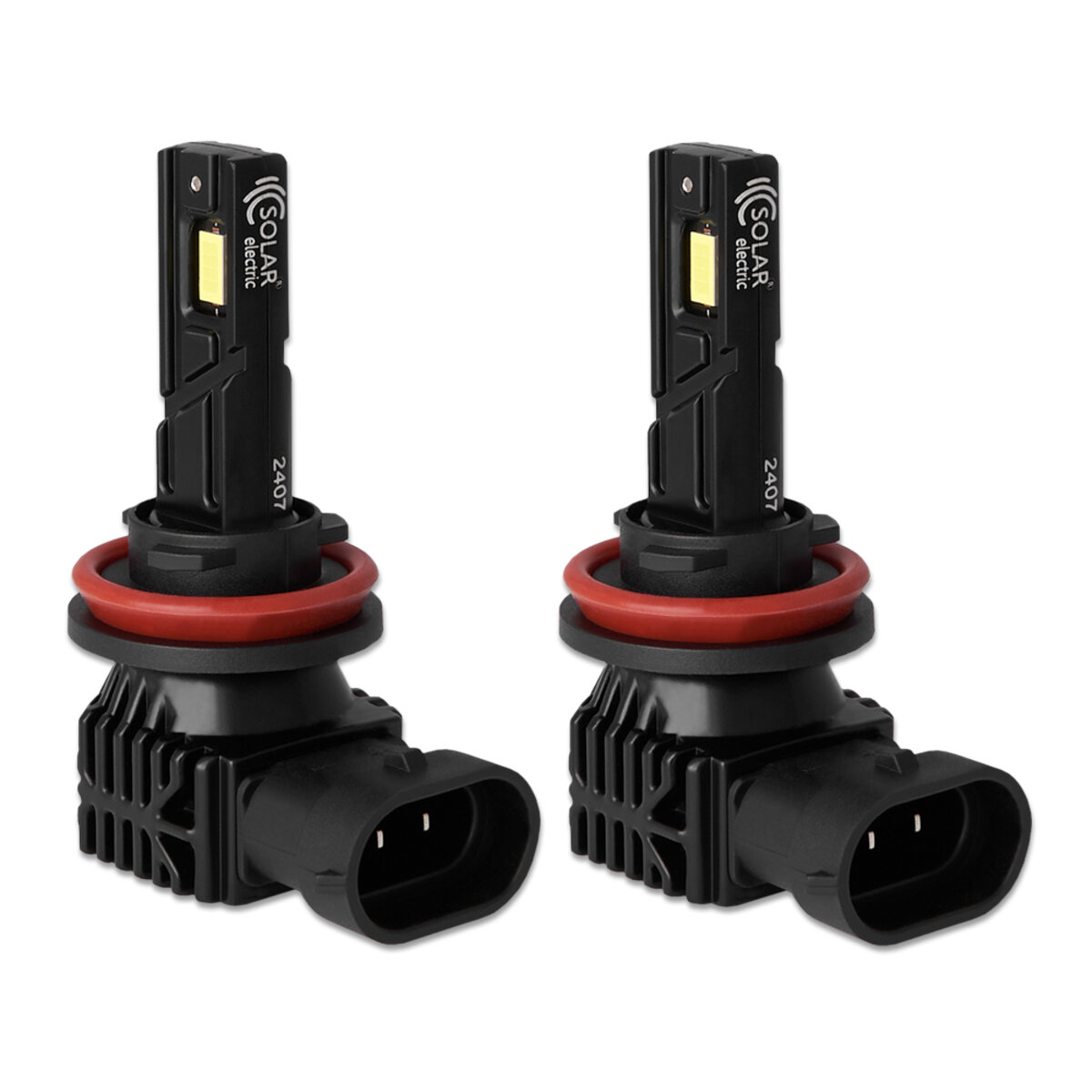 Автолампа Solar LED H8-H11-H16 12/24V 30W 3000Lm 6500K CSP3570 2шт (8411S2) дивитися фото №3