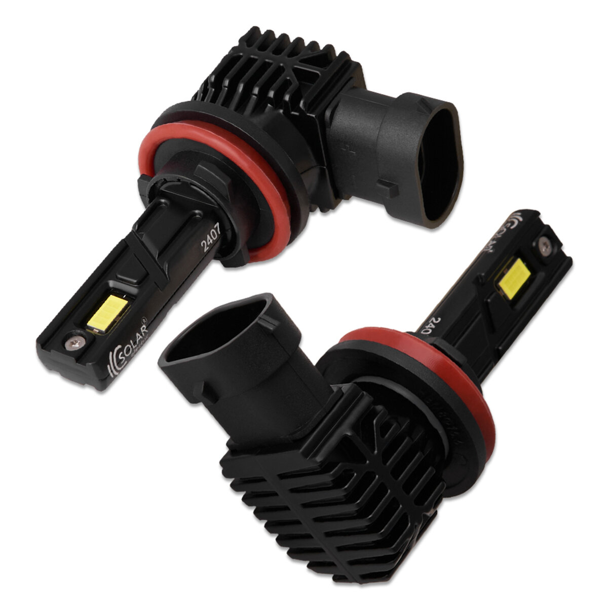 Автолампа Solar LED H8-H11-H16 12/24V 30W 3000Lm 6500K CSP3570 2шт (8411S2) дивитися фото №5