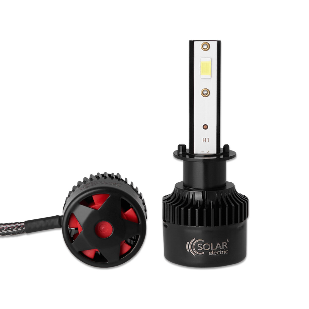 Автолампа Solar LED H1 12/24V 50W 5000Lm 6500K CSP3570 2шт (8501S2) дивитися фото №3