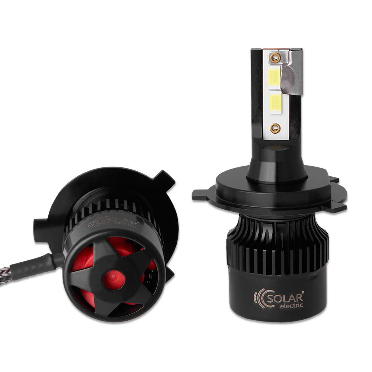 Автолампа Solar LED H4 12/24V 50W 5000Lm 6500K CSP3570 2шт (8504S2) дивитися фото №3