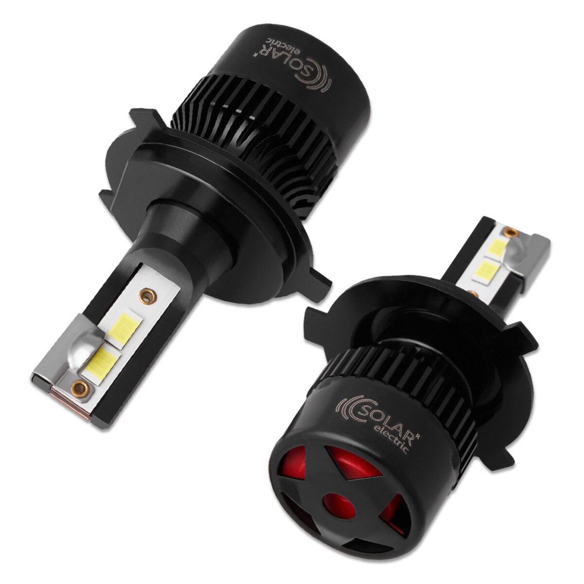 Автолампа Solar LED H4 12/24V 50W 5000Lm 6500K CSP3570 2шт (8504S2) дивитися фото №6