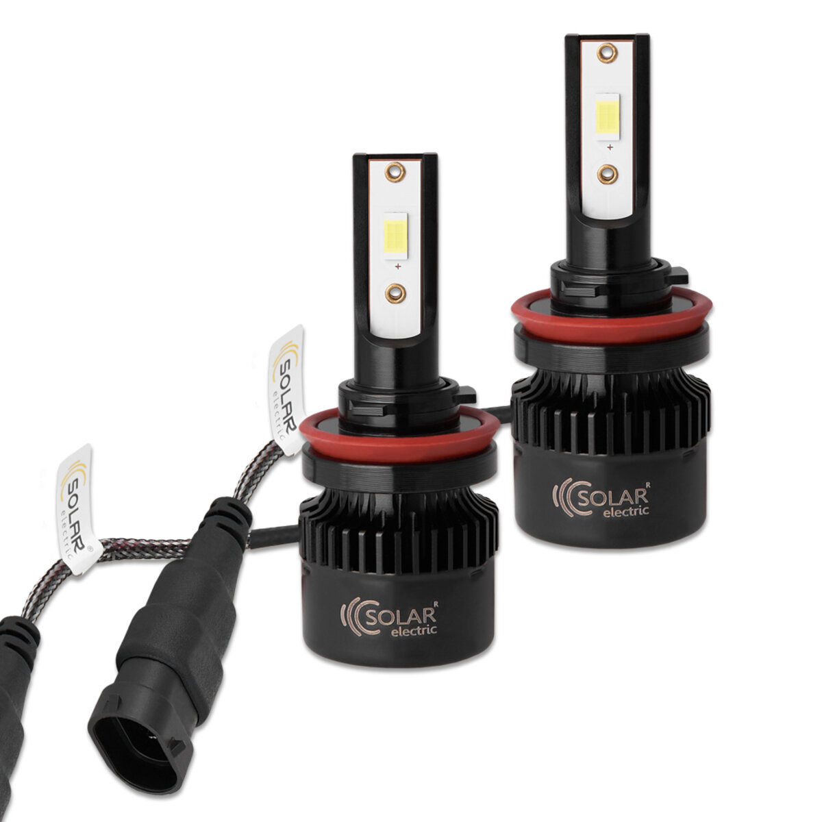 Автолампа Solar LED H8-H11-H16 12/24V 50W 5000Lm 6500K CSP3570 (8511S2) дивитися фото №4