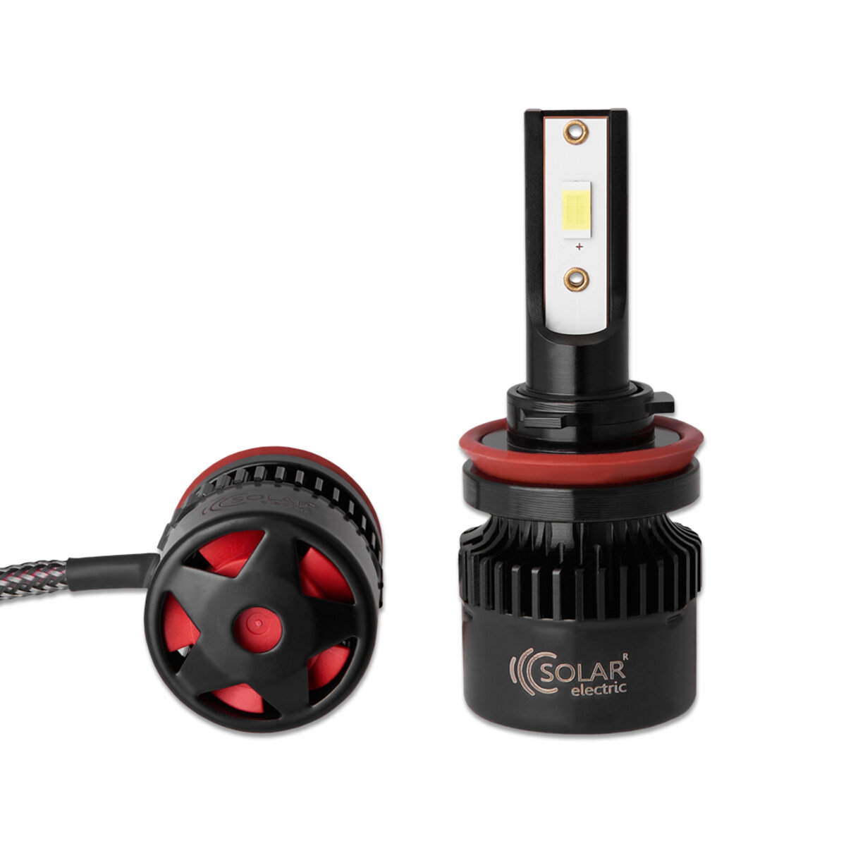 Автолампа Solar LED H8-H11-H16 12/24V 50W 5000Lm 6500K CSP3570 (8511S2) дивитися фото №3