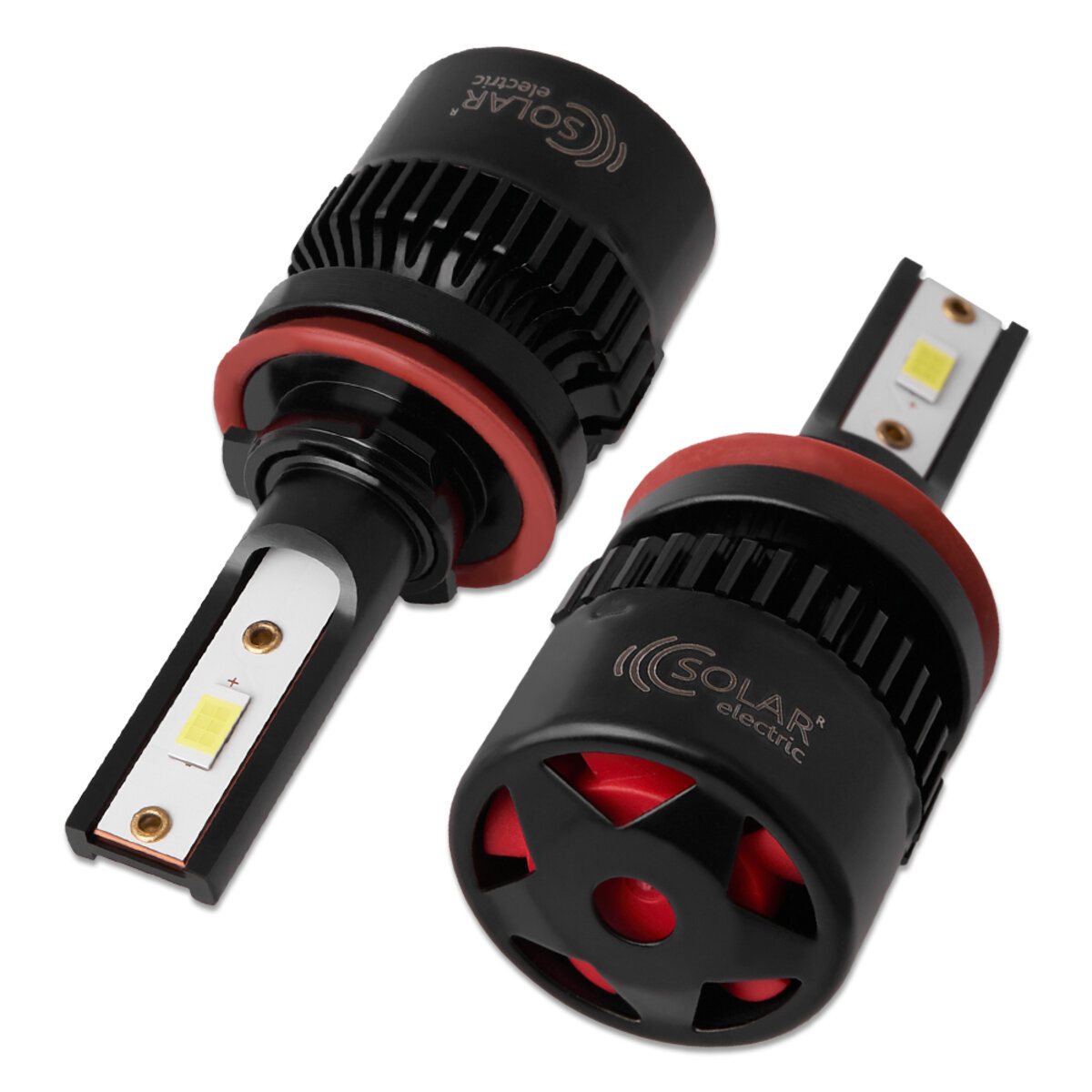 Автолампа Solar LED H8-H11-H16 12/24V 50W 5000Lm 6500K CSP3570 (8511S2) дивитися фото №6