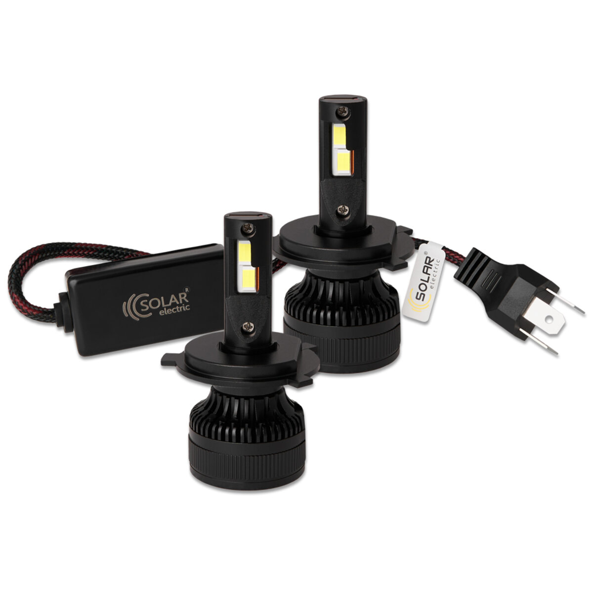 Автолампа Solar LED H4 12/24V 100W 9000Lm 6500K CSP3570 2шт (8604S2) смотреть фото №4