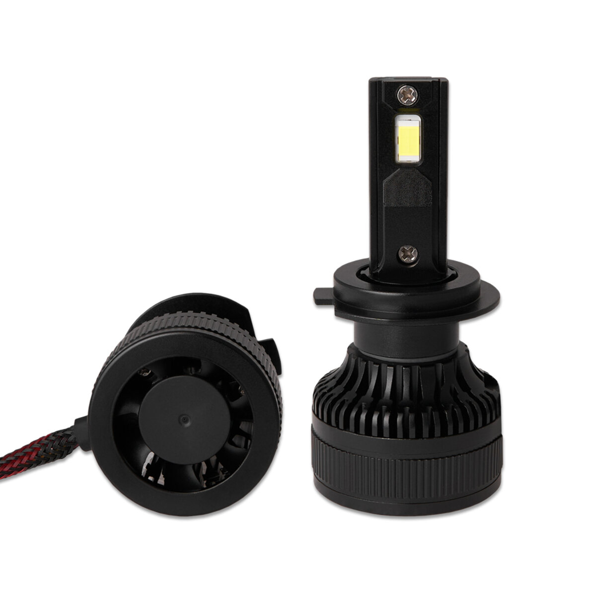 Автолампа Solar LED H7 12/24V 100W 9000Lm 6500K CSP3570 2шт (8607S2) дивитися фото №3