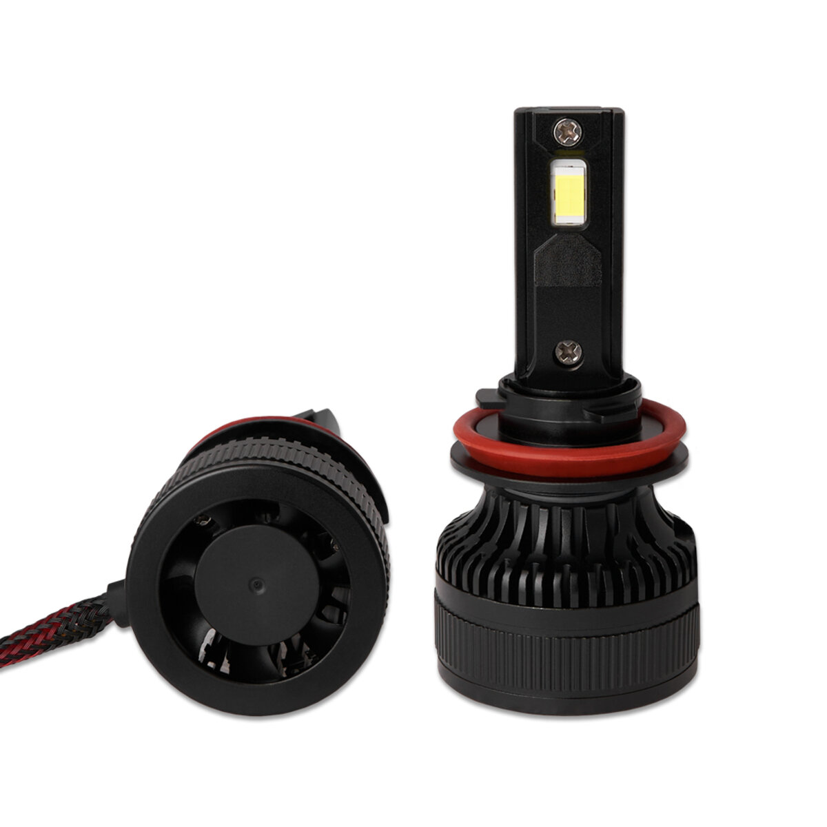 Автолампа Solar LED H8-H11-H16 12/24V 100W 9000Lm 6500K CSP3570 2шт (8611S2) дивитися фото №3